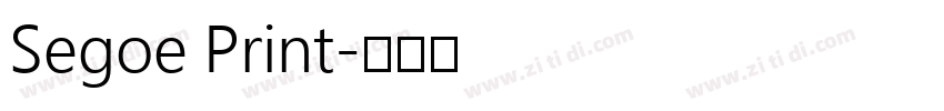Segoe Print字体转换